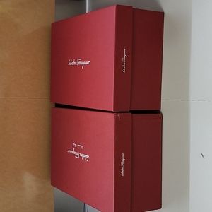 Salvatore Ferragamo Empty shoe boxes.